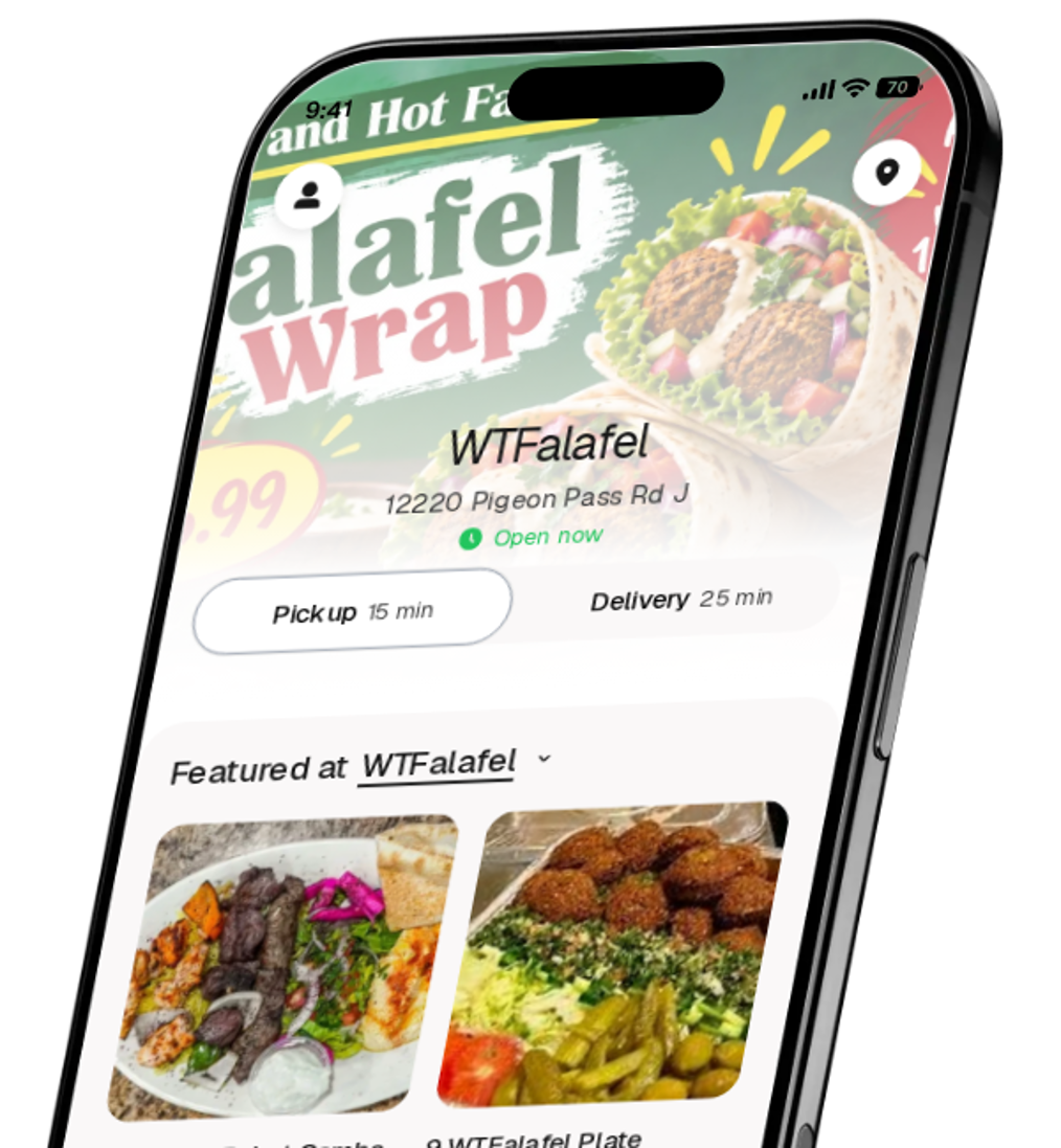 WTFalafel app preview